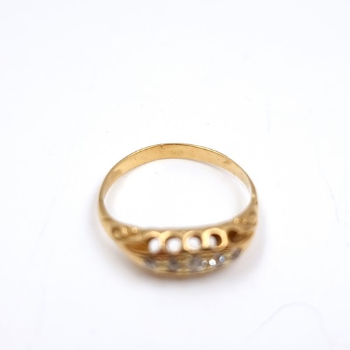 52 - An antique Diamond ring. Size - J 1/2, Weight - 1.92 grams.
