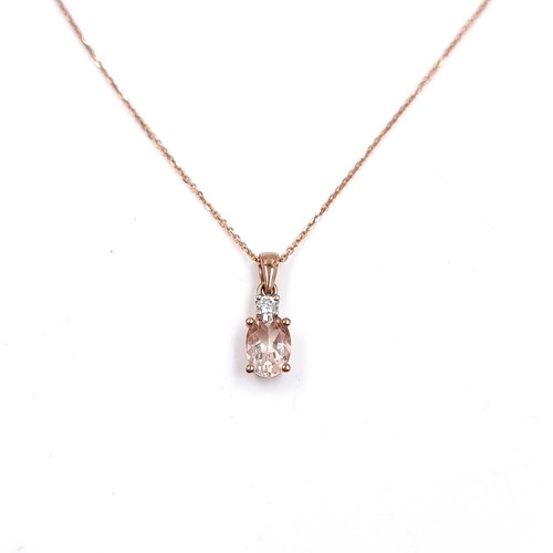 33 - Star Lot : A lovely Diamond and Tourmaline pendent gemstone. Set in Sterling Silver Gilt. Estimated ... 