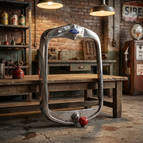 A superb vintage original chrome radiator grill shell for a classic ...