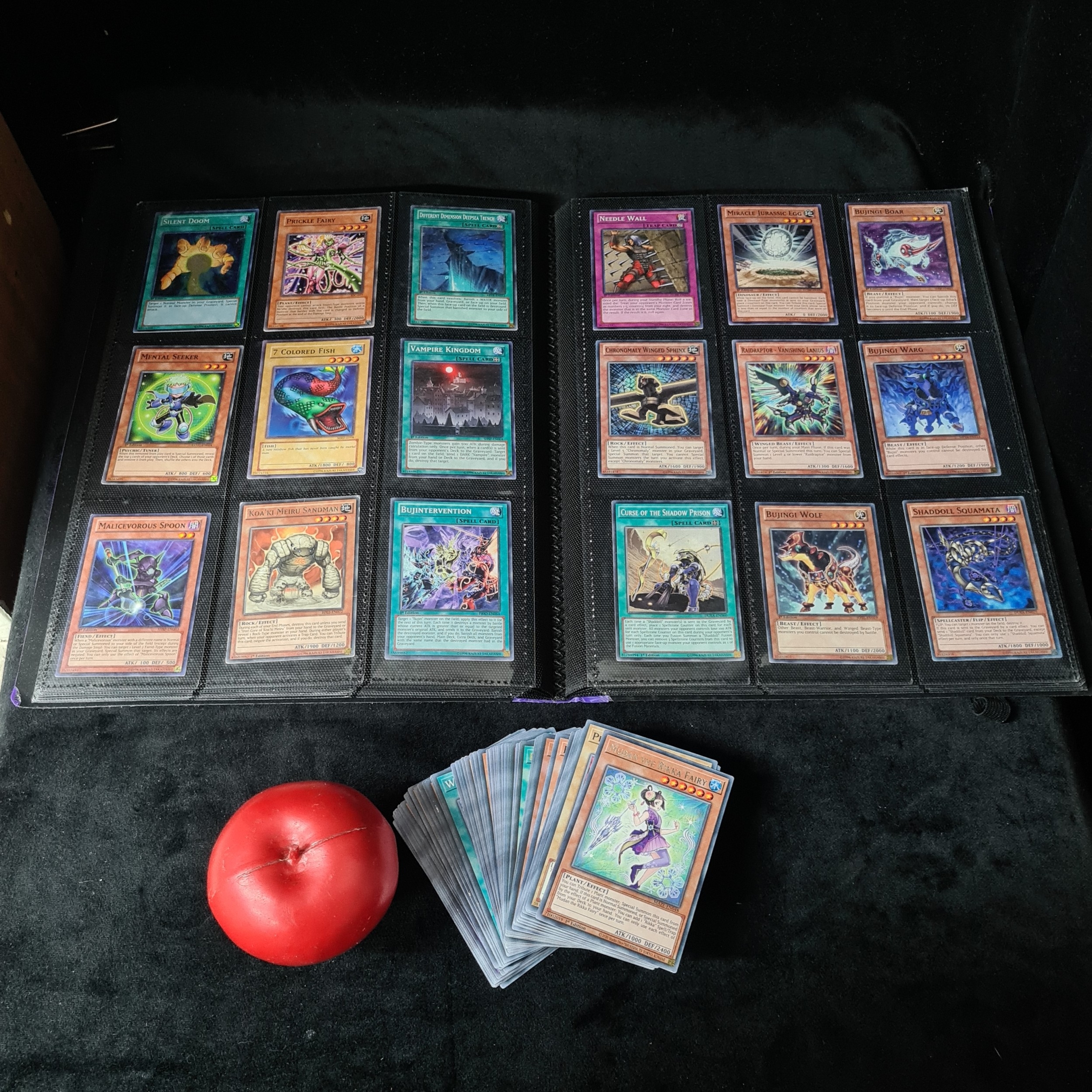 A huge selection of collectible Yu-gi-uh! trading cards, approximately ...