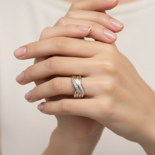 1 - Star Lot: A beautiful Diamond gemstone ring set in nine carat gold. Size - M, Weight - 2.88 grams. P... 