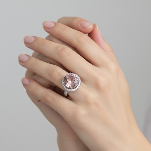 36 - Star Lot : A large striking Iolite gemstone cocktail ring with marcasite surround. Size - O, Weight ... 