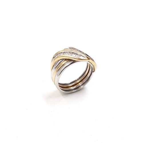 1 - Star Lot: A beautiful Diamond gemstone ring set in nine carat gold. Size - M, Weight - 2.88 grams. P... 