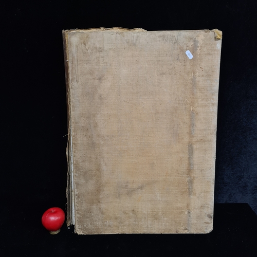 122 - Super Star Lot :  An amazing, outstanding very very large cloth bound folio book entitled 