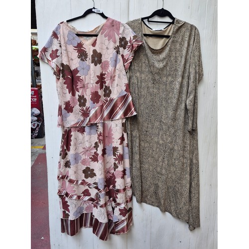chinese dress ladies Klass Floral Watercolour Print V Neck Dress - SAGE/Multi