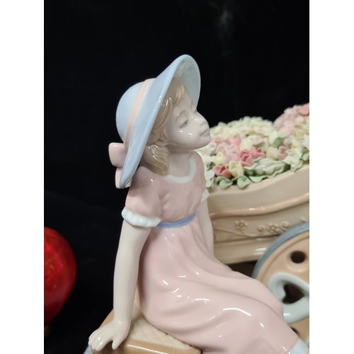 230 - Star Lot : A very large large limited edition porcelain Spanish made Nadal figure depicting a mother... 