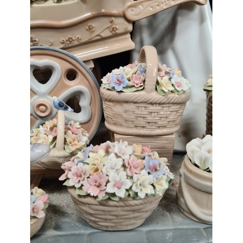 230 - Star Lot : A very large large limited edition porcelain Spanish made Nadal figure depicting a mother... 