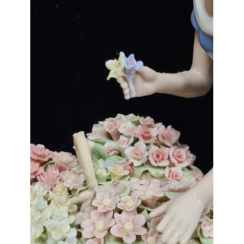 230 - Star Lot : A very large large limited edition porcelain Spanish made Nadal figure depicting a mother... 