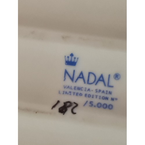 230 - Star Lot : A very large large limited edition porcelain Spanish made Nadal figure depicting a mother... 