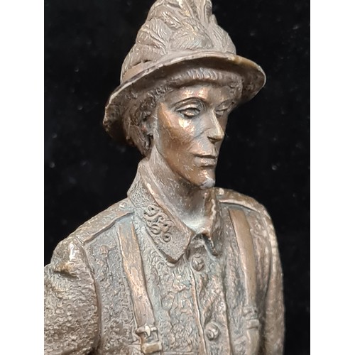 233 - Star Lot : A limited edition Irish made 'Lough Neagh Bronze' figure of Countess Markievicz with The ... 
