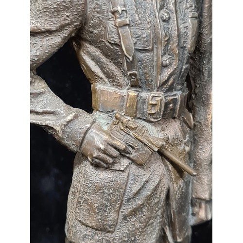 233 - Star Lot : A limited edition Irish made 'Lough Neagh Bronze' figure of Countess Markievicz with The ... 