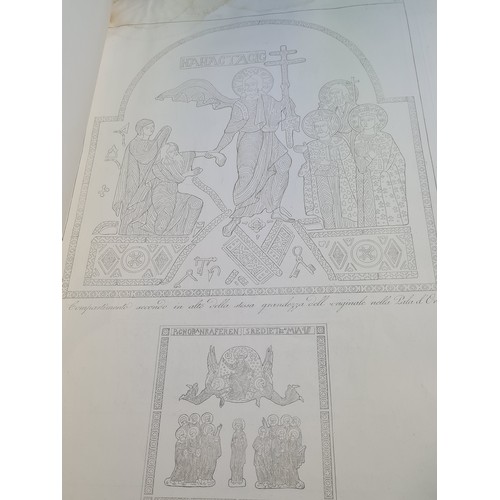 122 - Super Star Lot :  An amazing, outstanding very very large cloth bound folio book entitled 