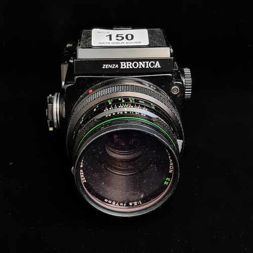 150 - Star Lot : A 'Zenza Bronica ETR-C' 1970's medium format film camera using 120/220 roll film. Fitted ... 