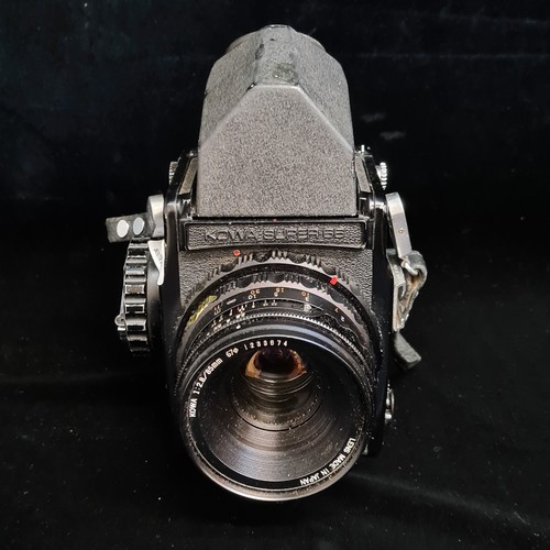 157 - Star Lot: A 'Kowa Super 66 Medium Format SLR' film camera. Fitted with 'Kowa/ six' view finder and '... 