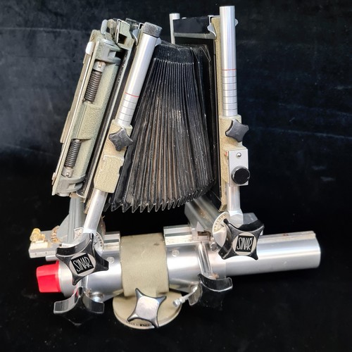 155 - Star Lot : A vintage 'Sinar Norma System C. Koch 4x5 inch' mono rail camera. Includes a ' Maiya-Seik... 