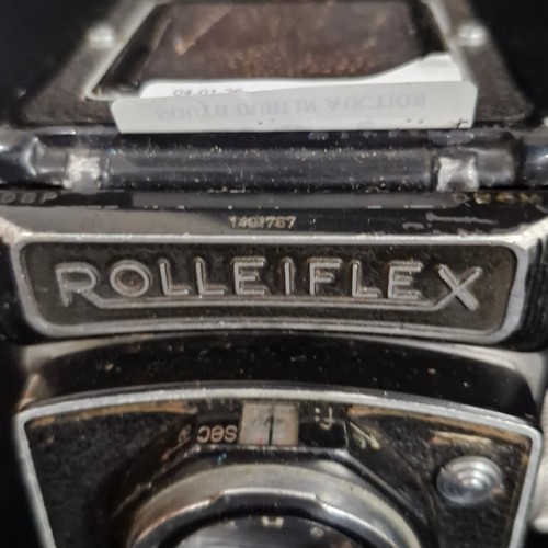 204 - Star Lot: A Rolleiflex T twin lens reflex medium format camera with a Carl Zeiss Opton Tessar f/3.5 ... 