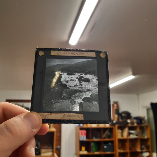 192 - A fabulous very interesting collection of 14 Vintage glass plate magic lantern slides  of rural Irel... 