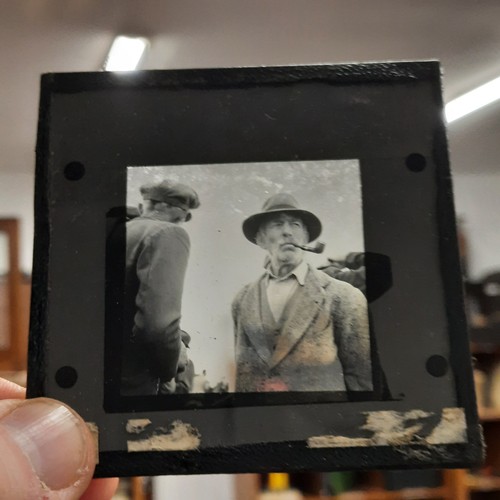 192 - A fabulous very interesting collection of 14 Vintage glass plate magic lantern slides  of rural Irel... 
