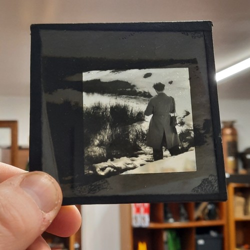 192 - A fabulous very interesting collection of 14 Vintage glass plate magic lantern slides  of rural Irel... 