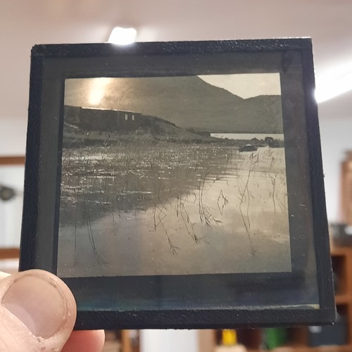 192 - A fabulous very interesting collection of 14 Vintage glass plate magic lantern slides  of rural Irel... 