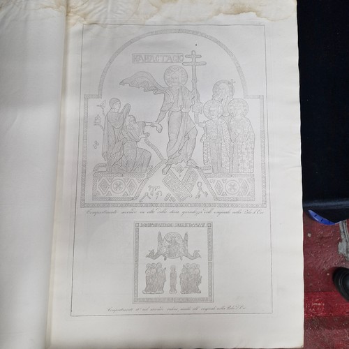 122 - Super Star Lot :  An amazing, outstanding very very large cloth bound folio book entitled 