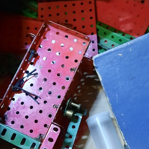 A large selection of vintage Meccano, Every drawer is full including ...