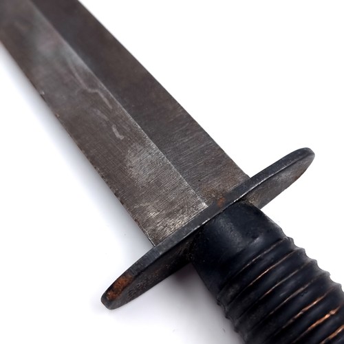 A British WWII Fairbairn - Sykes (F-S) double edge commando dagger ...