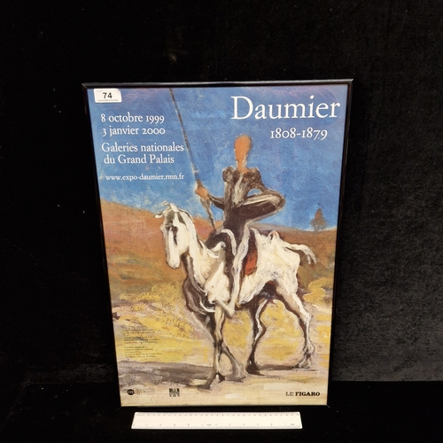 74 - A 1999 museum exhibition poster for French artist 'Honore Daumier' held at the National Gallery of P... 