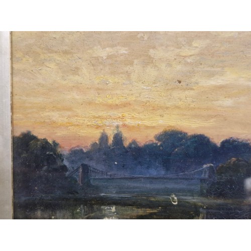 79 - Star Lot: A fabulous 19th century antique oil on board painting. Features a wonderfully depicted tra... 