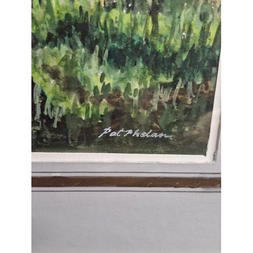 81 - Star Lot: 'Pat Phelan (Irish, b.1927-2011)'. A bright original watercolour and gouache on paper pain... 