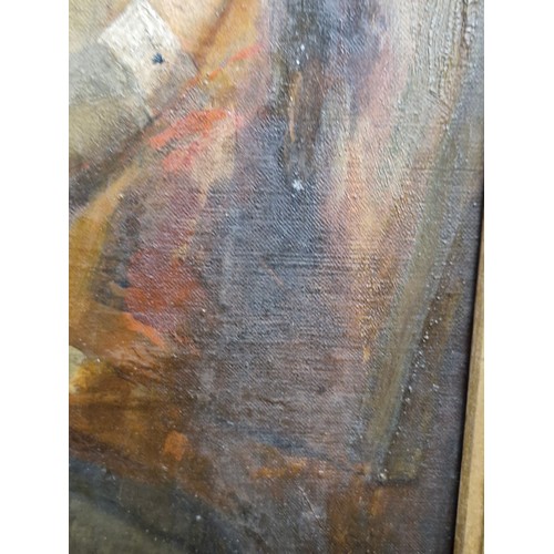 82 - Star Lot: A wonderful original 19th century antique oil on canvas featuring study of a young woman p... 