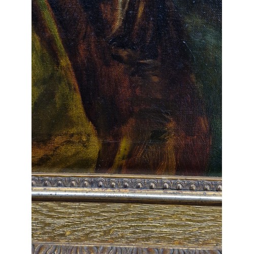 92 - Super Star Lot: A fine and beautiful 19th century oil on canvas painting after an Alfred Schwartz (G... 
