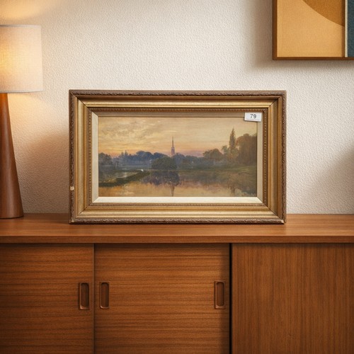 79 - Star Lot: A fabulous 19th century antique oil on board painting. Features a wonderfully depicted tra... 