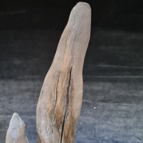 117 - Star Lot : A fabulous prehistoric Irish Bog Oak Statue. There is no better material for interesting ... 