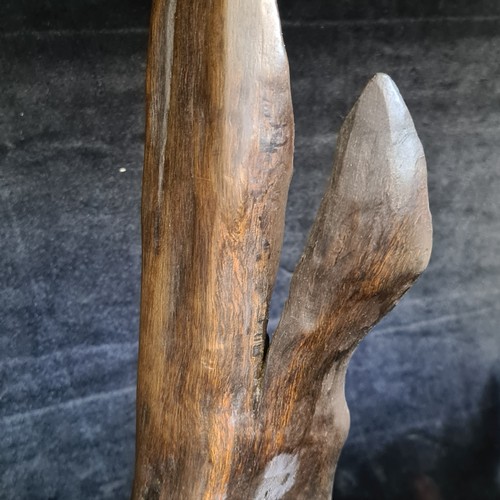 117 - Star Lot : A fabulous prehistoric Irish Bog Oak Statue. There is no better material for interesting ... 