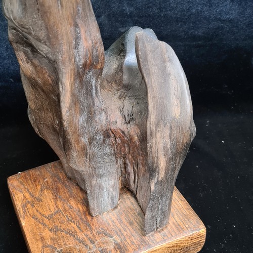 117 - Star Lot : A fabulous prehistoric Irish Bog Oak Statue. There is no better material for interesting ... 