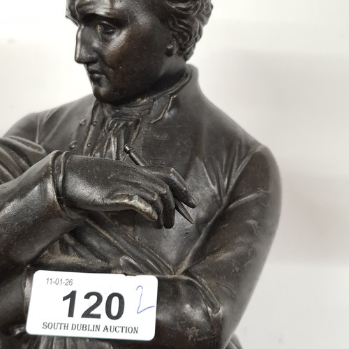 120 - Fabulous pair of large Statues of Lord Byron and Sir Walter Scott. Brilliant size and subject matter... 