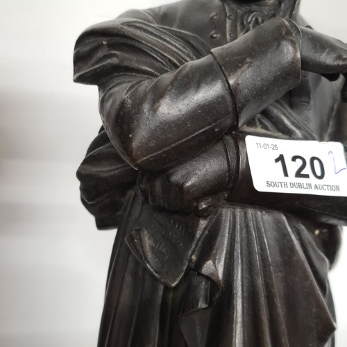 120 - Fabulous pair of large Statues of Lord Byron and Sir Walter Scott. Brilliant size and subject matter... 