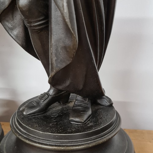 120 - Fabulous pair of large Statues of Lord Byron and Sir Walter Scott. Brilliant size and subject matter... 