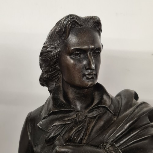 120 - Fabulous pair of large Statues of Lord Byron and Sir Walter Scott. Brilliant size and subject matter... 