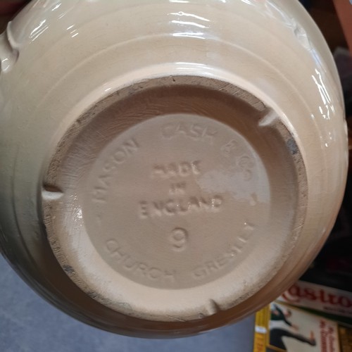 226 - Two kitchenware items including a large ceramic mixing bowl and a terracotta Rompertof roasting dish... 