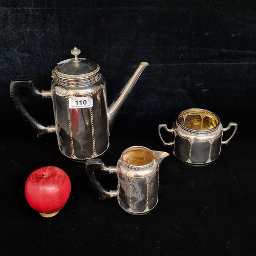 Three vintage WMF German made silver plated pieces including a coffee ...