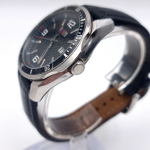 188 - A gents official BMW motorsport wrist watch with leather strap.