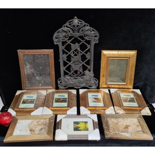 A selection of ten elegant picture frames in an array of different ...