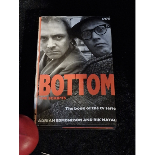 A hardback book titled 'Bottom - the scripts' published by the BBC ...