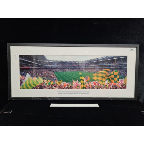 95 - A quality print titled 'Croke Park, 22 September 2002, 3.29 pm'. Features the General View of Croke ... 