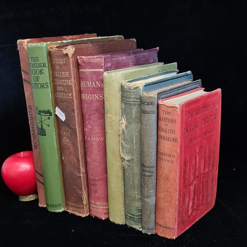 106 - Eight antique books including 'The Solitary Summer' by Elizabeth von Arnim published in 1899 by Macm... 
