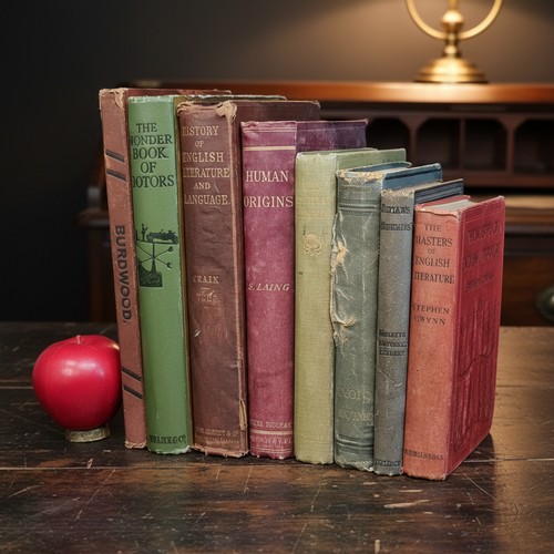 106 - Eight antique books including 'The Solitary Summer' by Elizabeth von Arnim published in 1899 by Macm... 