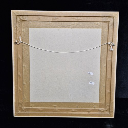 85 - Star Lot: A minimalist acrylic on card painting. Features a coastal landscape. In shades of blues, l... 
