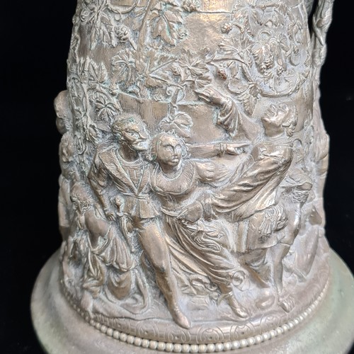 116 - Star Lot : A stunning antique 'J.G And Sons' silver plated jug. Piece holds elaborate and intricate ... 